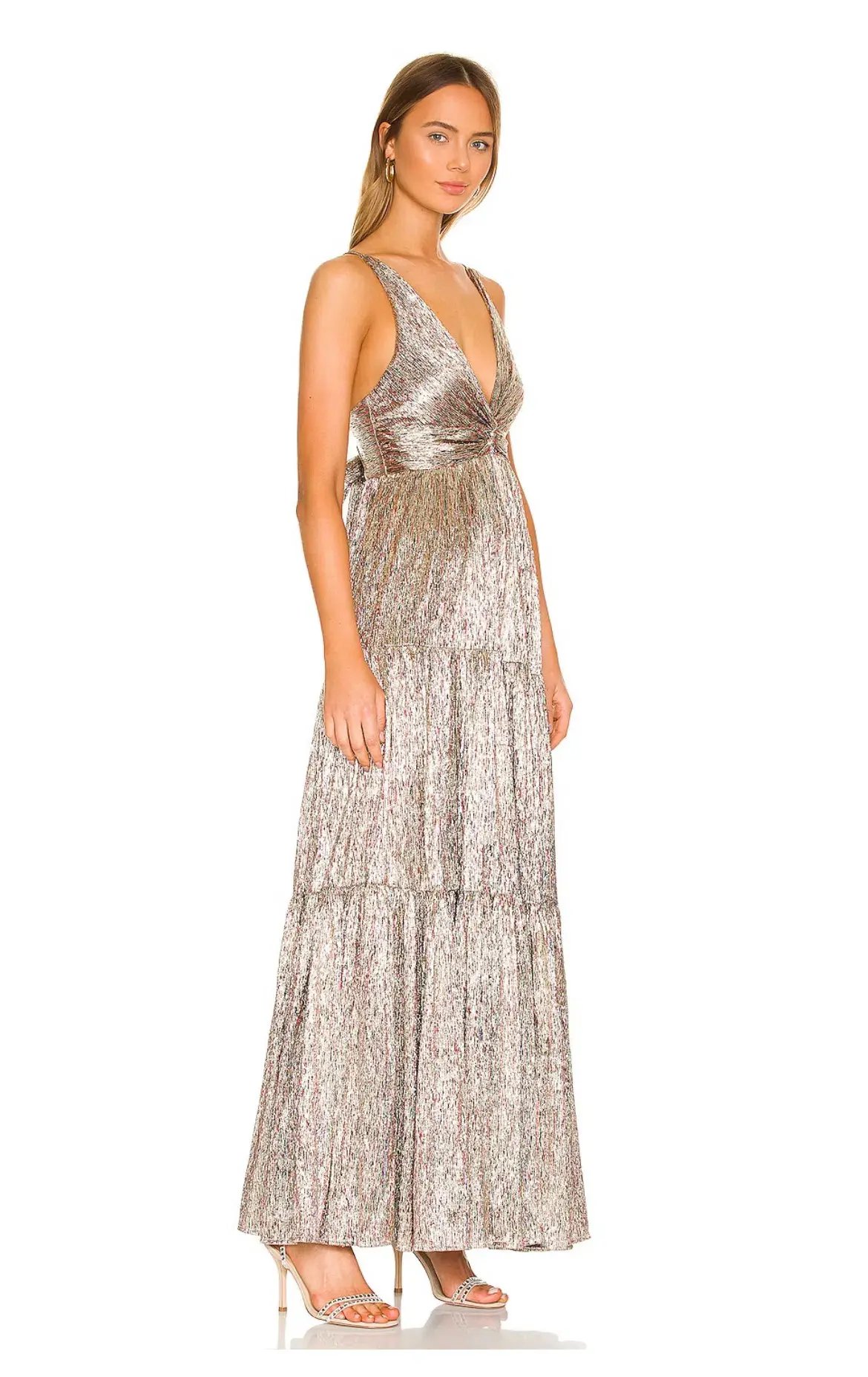 Sabina Musayev Pacific Dress Gold Foil Size XS/Au 8 photo 4