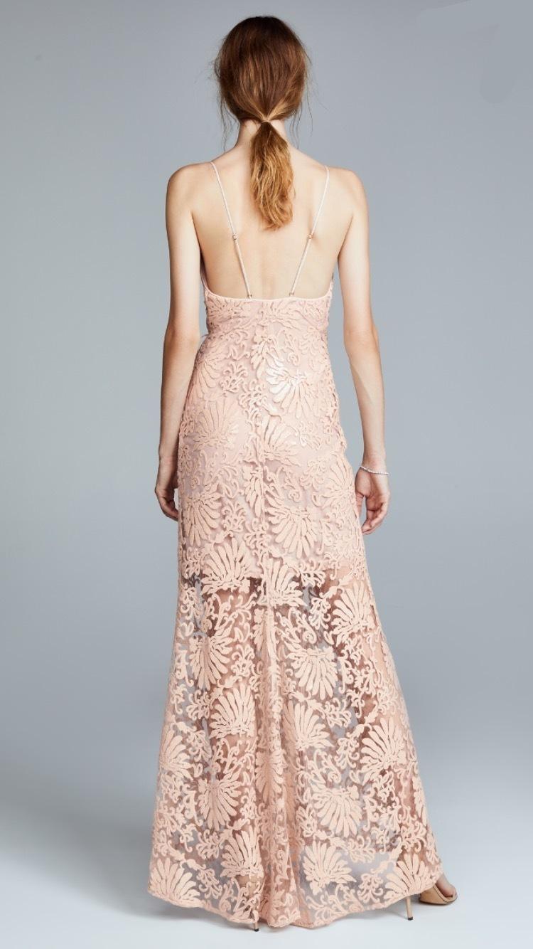 Maria Lucia Hohan Gown Pink/Nude Size 10 photo 3