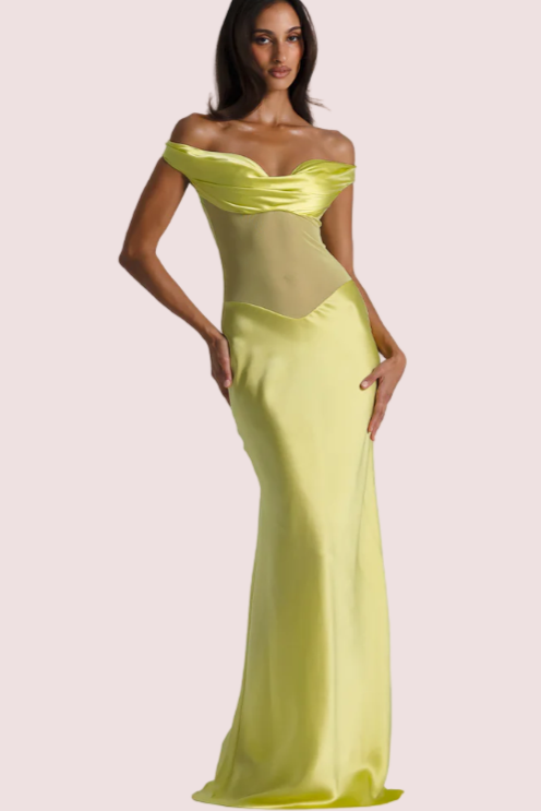 Natalie Rolt Gwenyth Gown -Yellow Chartreuse photo 2