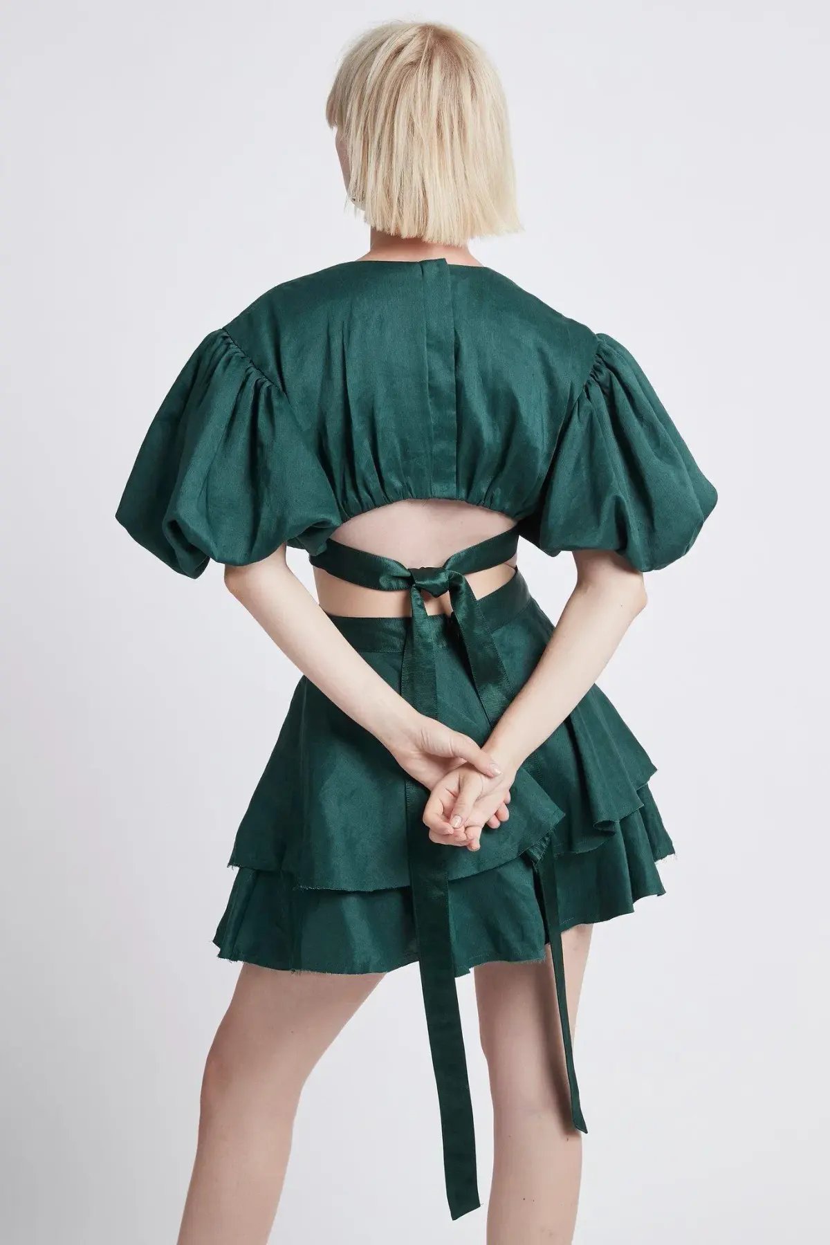 Aje Gracious Dress Green Size 8 photo 3