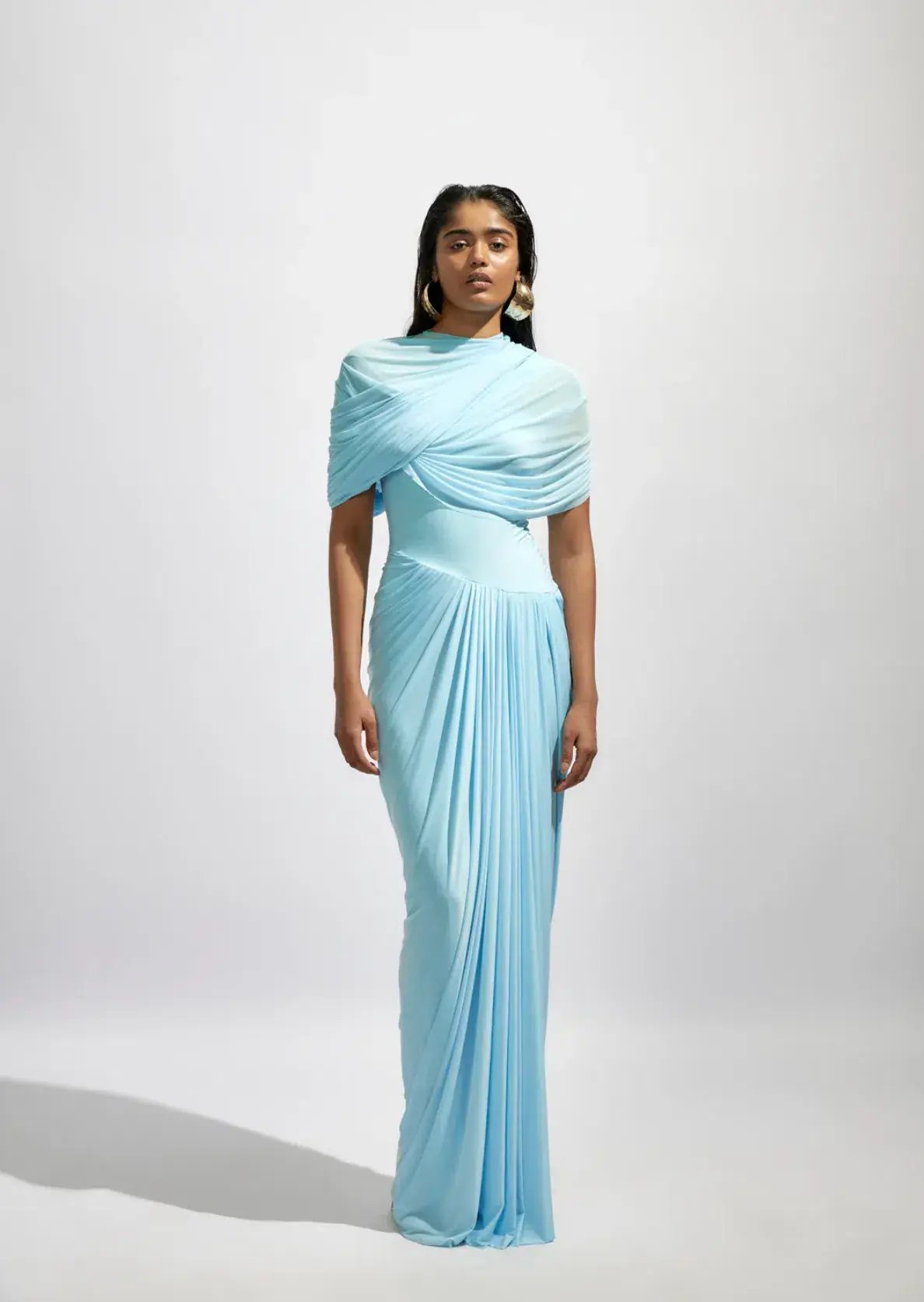 Deme by Gabriella Jasmine Gown Blue Size 8 photo 2