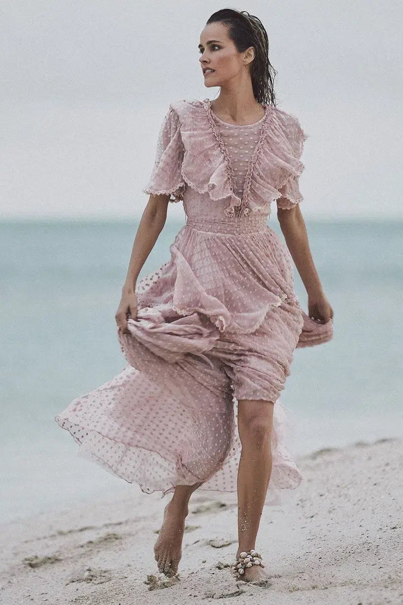 Spell And the Gypsy Zoe Gown Rose Pink Size 10 photo 3