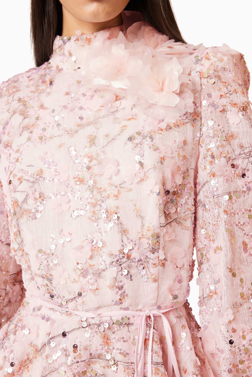 Elliatt Regina Long Sleeve Dress - Pink photo 2