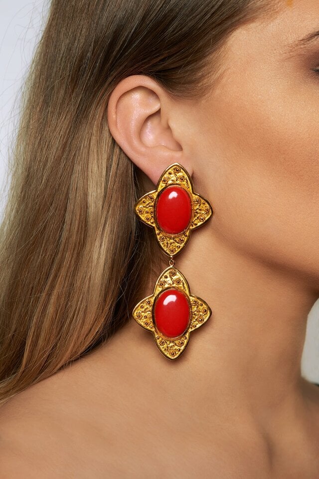 Angelina Alvarez Gold Carolina Earrings photo 2