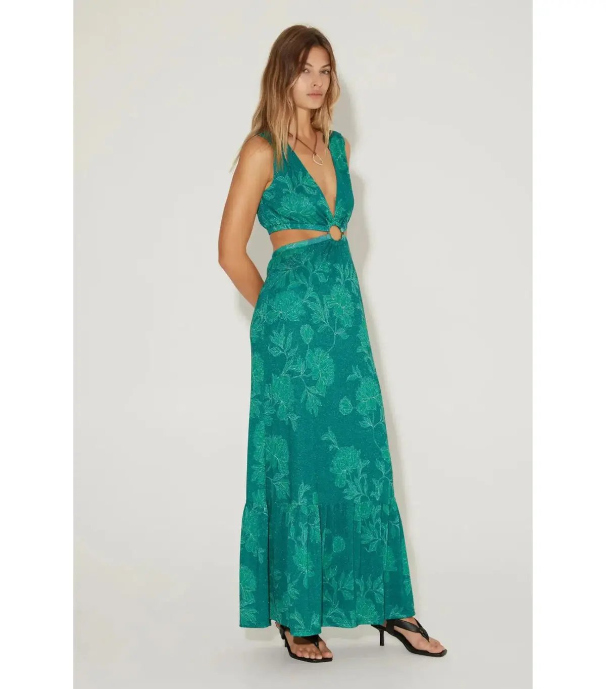 Hansen and Gretel Medusa Dress in Jade Floral Size XS / AU 6 photo 2