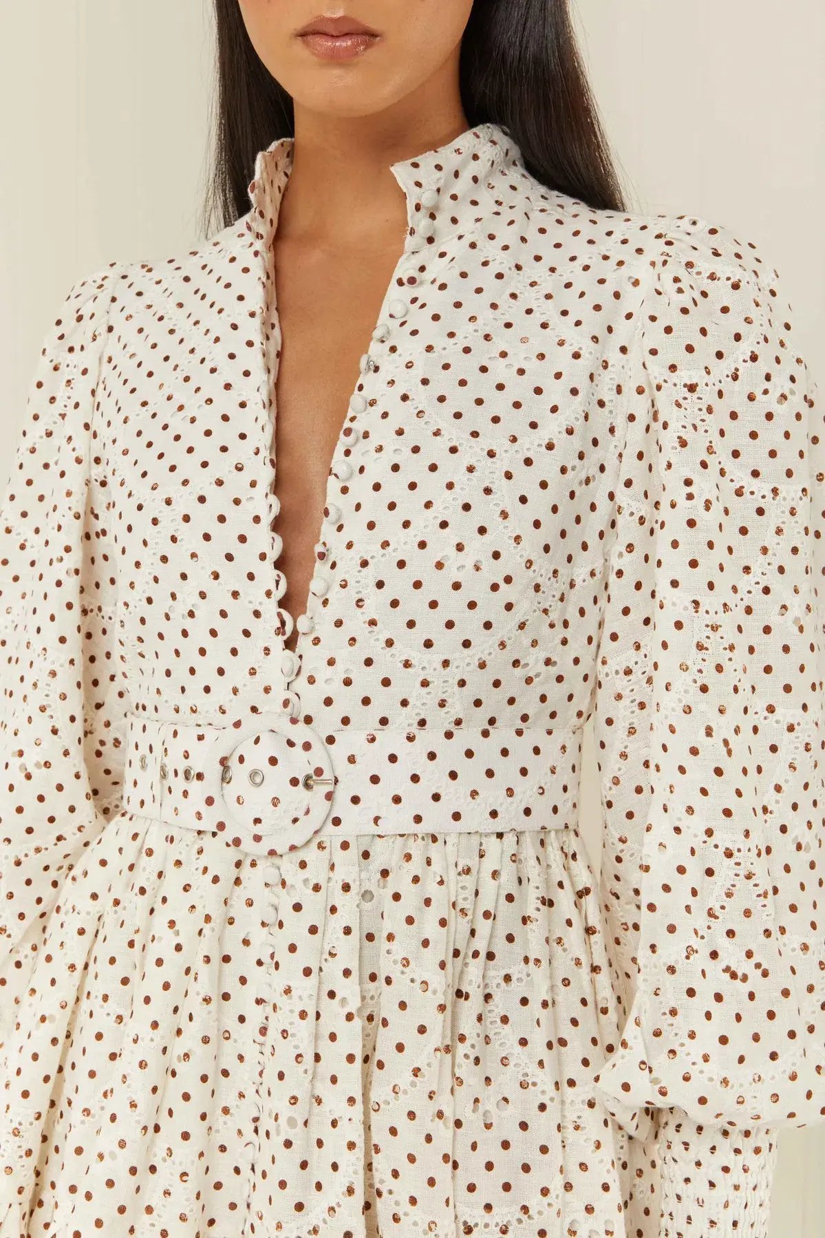 Palm Noosa Alto Mini Dress in Polka Dot Print Size 14 photo 2