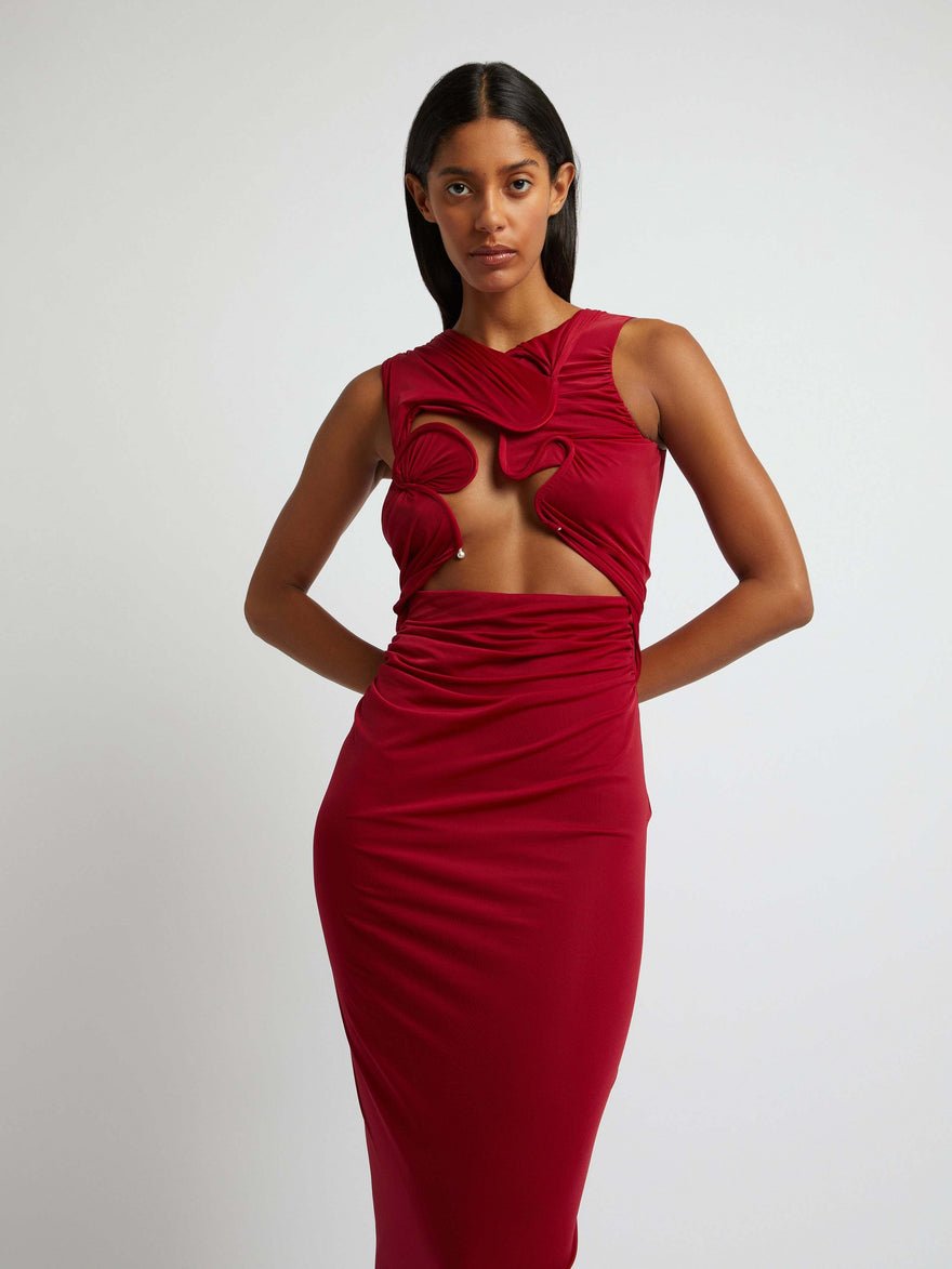 Christopher Esber Venus Tank Cherry Dress photo 2