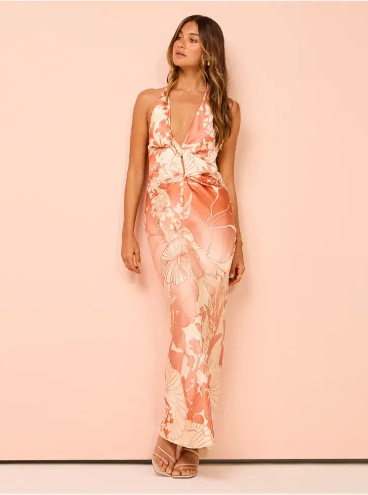 Sir The Label Como Twist Dress in Paradiso Print Size 3 / AU 12 photo 5