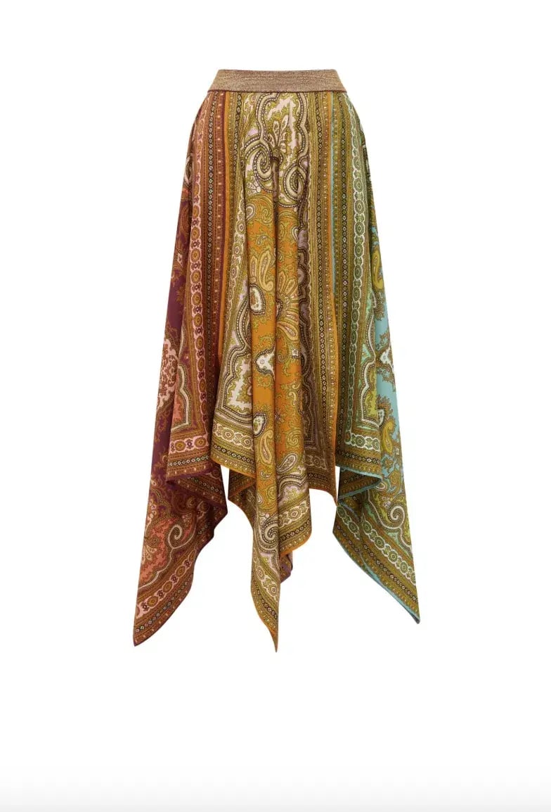 Alémais Clemenza Shirt and Scarf Skirt Set Multi Size 16 photo 5