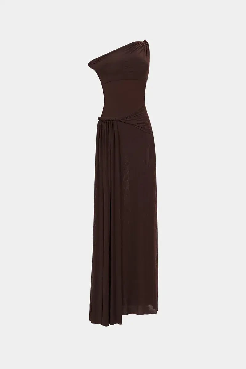 Misha Sisal Maxi Dres Espresso Size 6/S photo 4