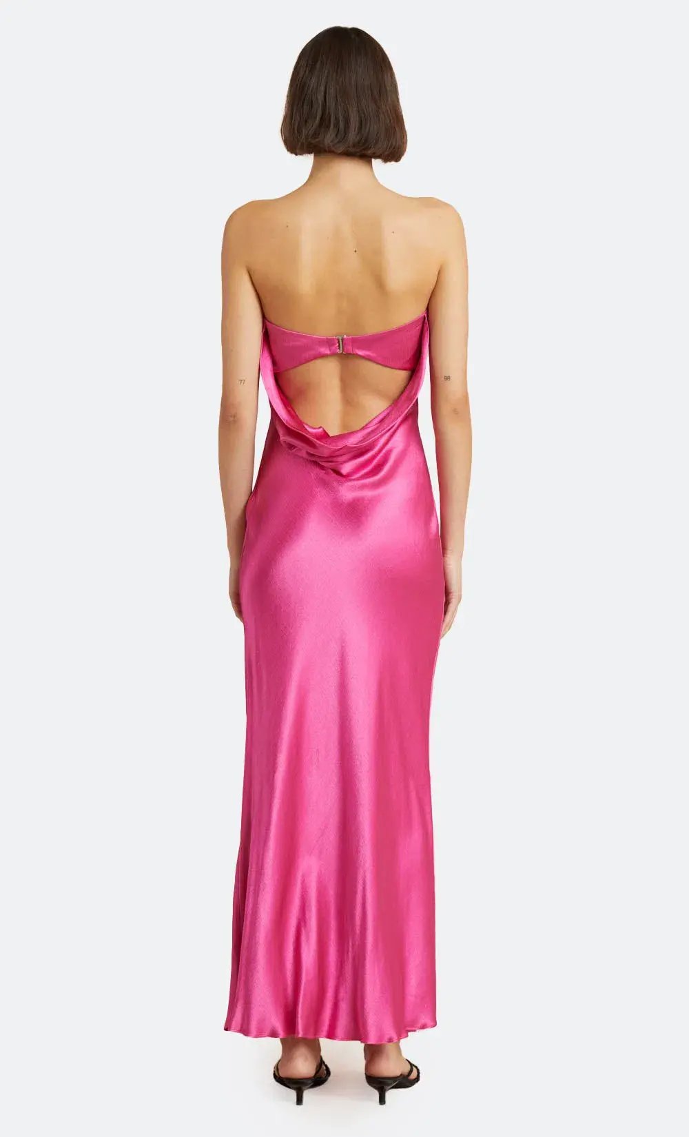 Bec & Bridge Moon Dance Strapless Dress Deep Pink Size 10 photo 3
