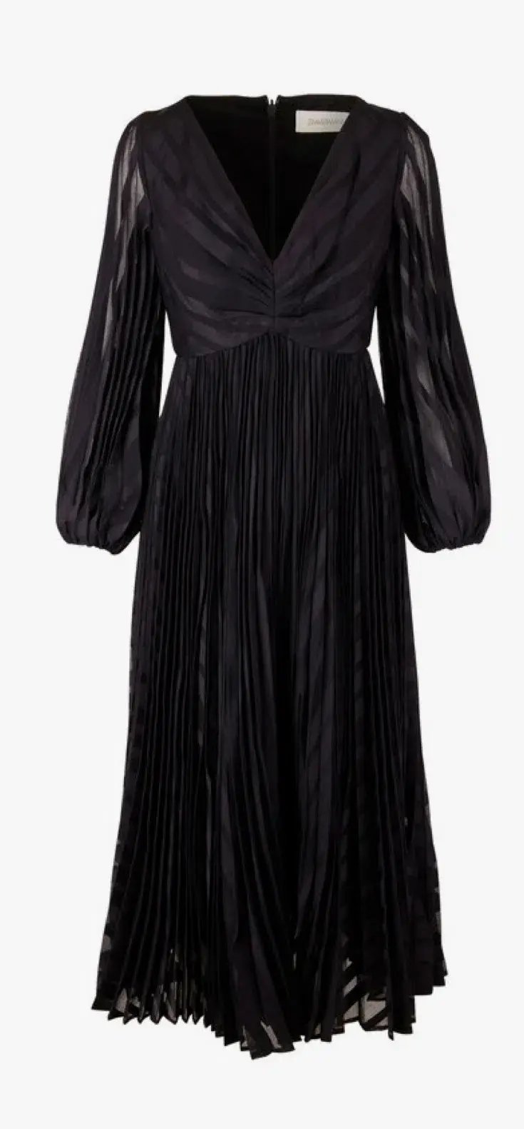 Zimmermann Burnout Sunray Midi Dress Black Size 4 / AU 16 photo 3