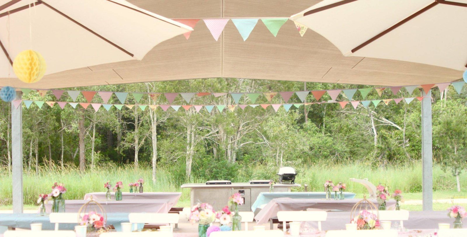 Pastel Fabric Bunting 7m photo 2