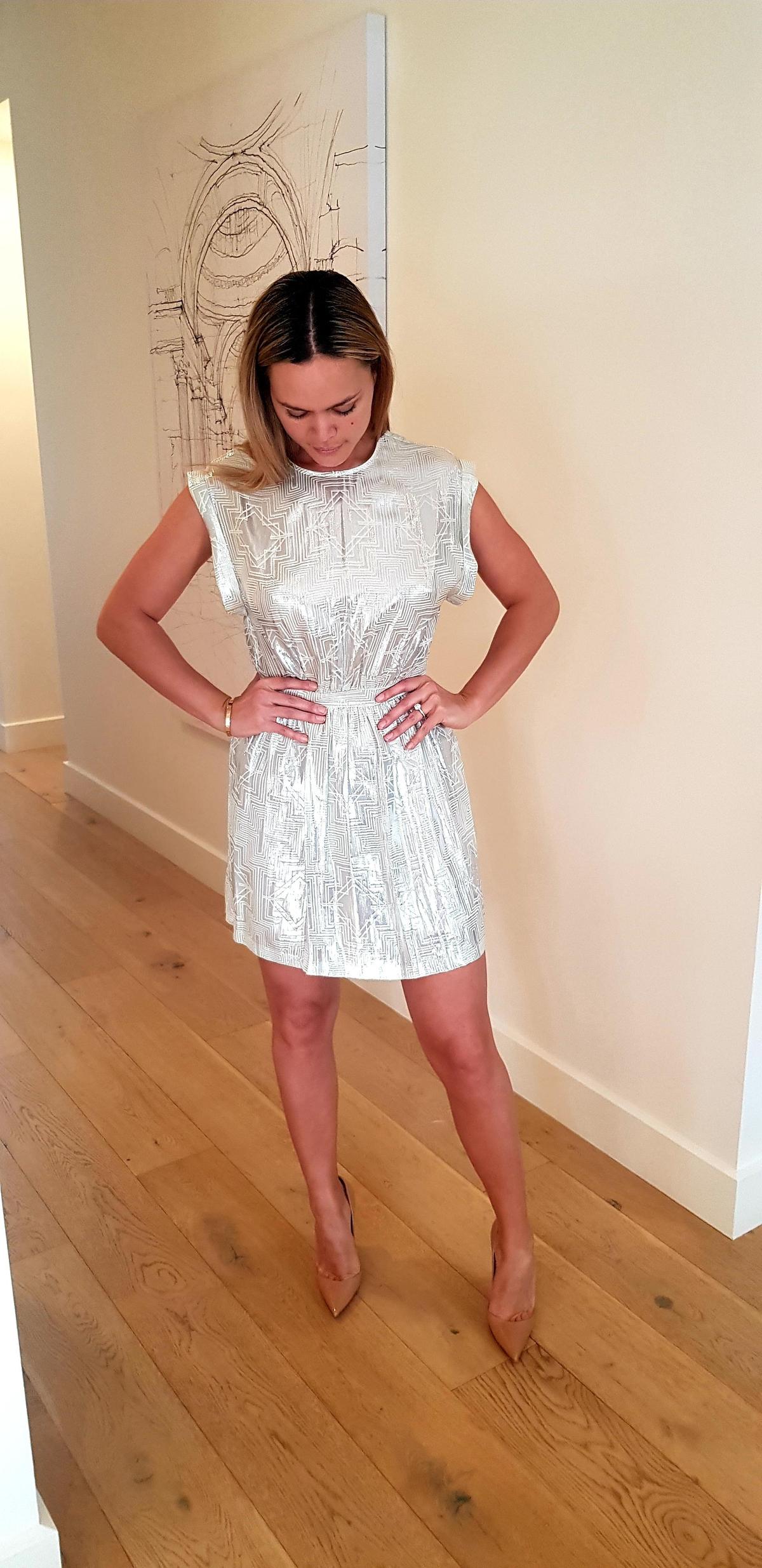 Sass & Bide Sega Sega Dress in Metallic Silver size 8 photo 2
