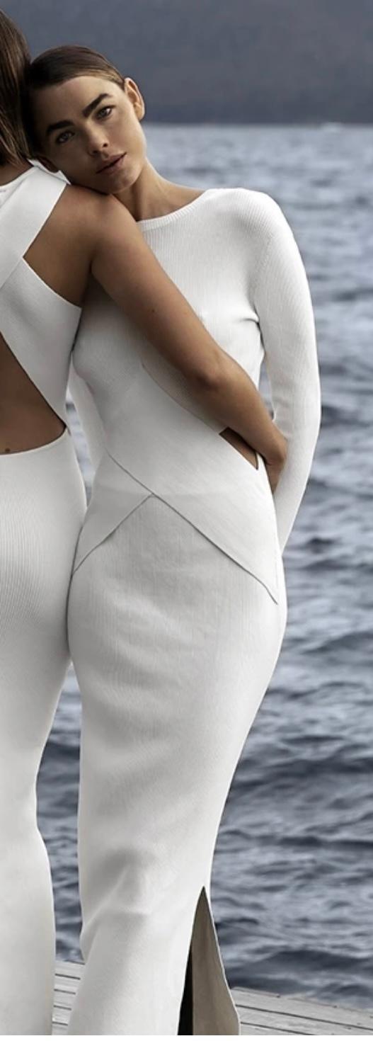 Sir The Label Celena Draped Dress Midi White | AU 6 photo 3