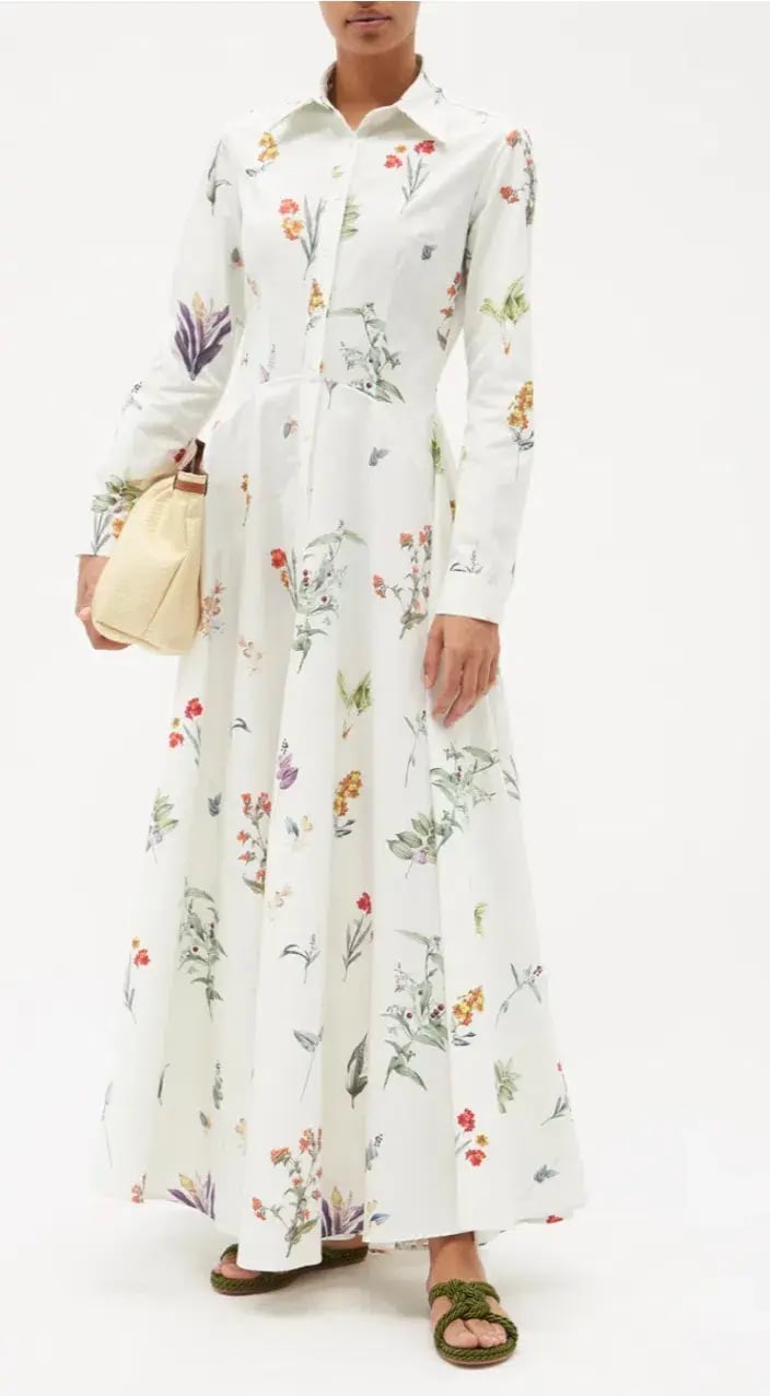 Evi Grintela Juliette Shirt Dress Print White Size AU 6 photo 3