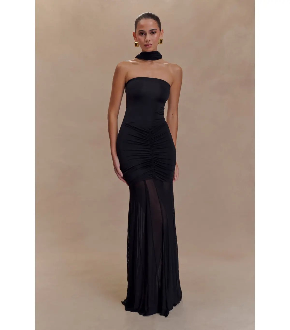 Meshki Caspian Maxi Dress Black Size XS / AU 6 photo 4