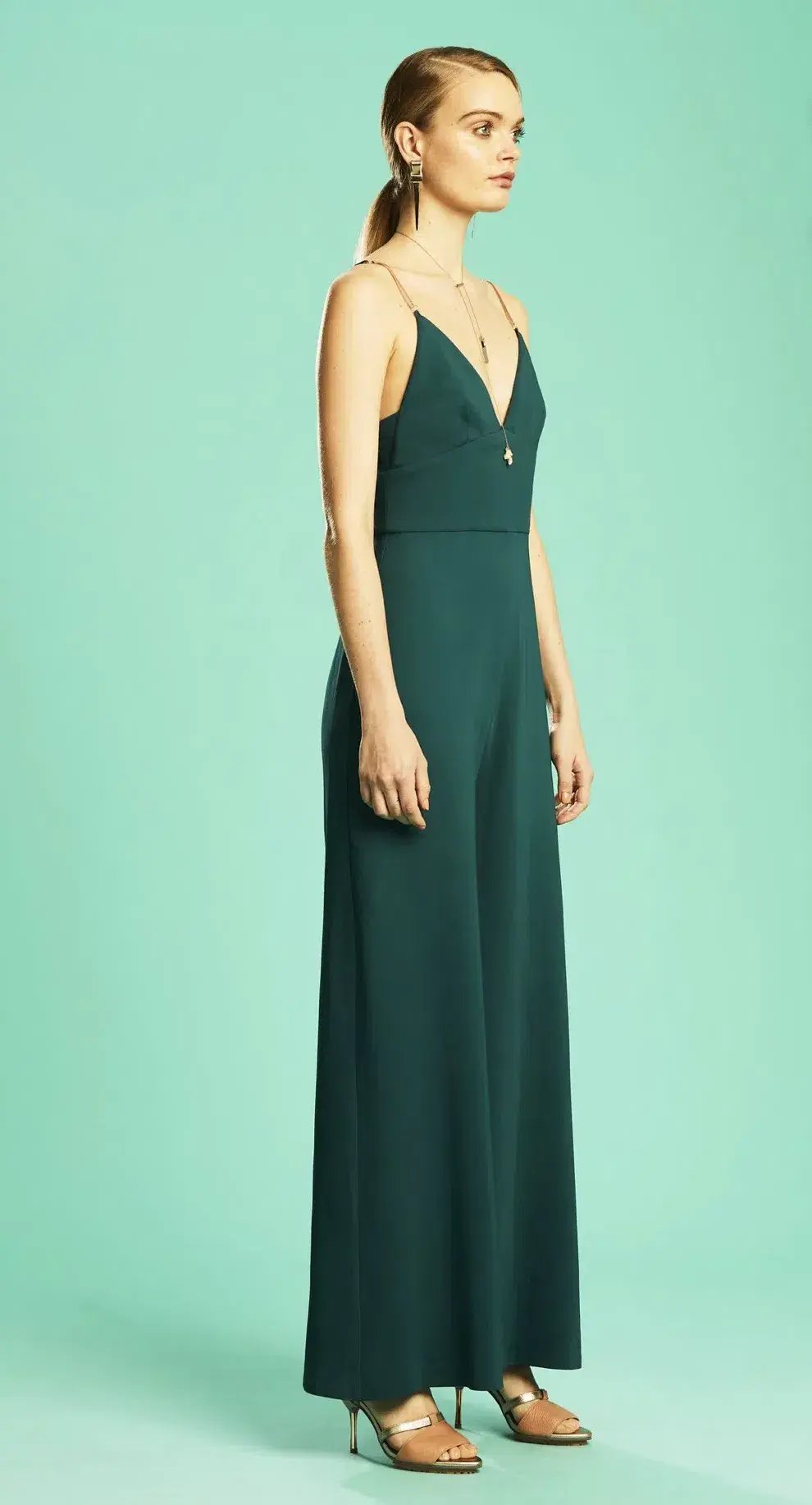 Ginger & Smart Jumpsuit Green Size 10 photo 4
