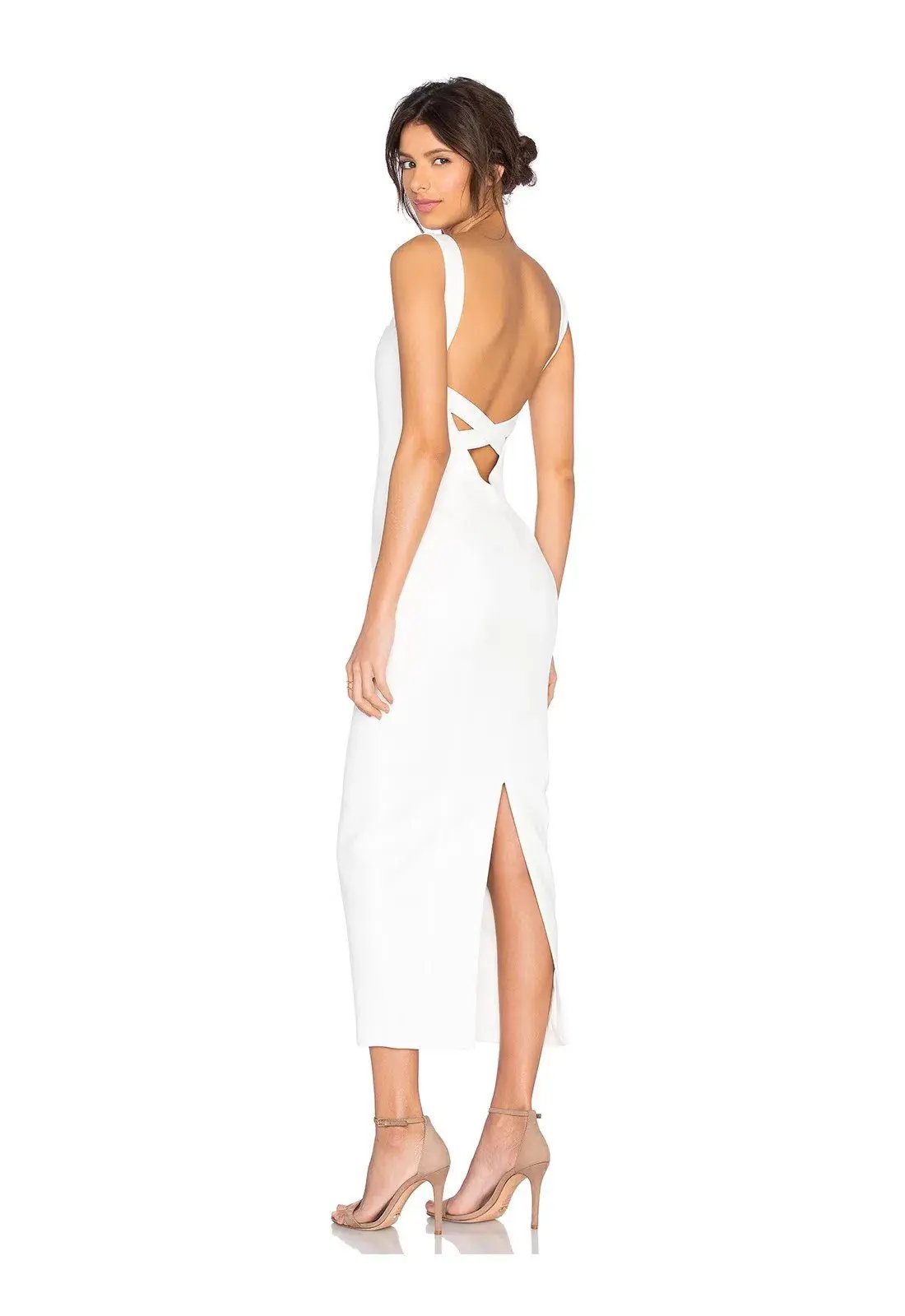 Misha Violet Dress White Size 6 photo 3