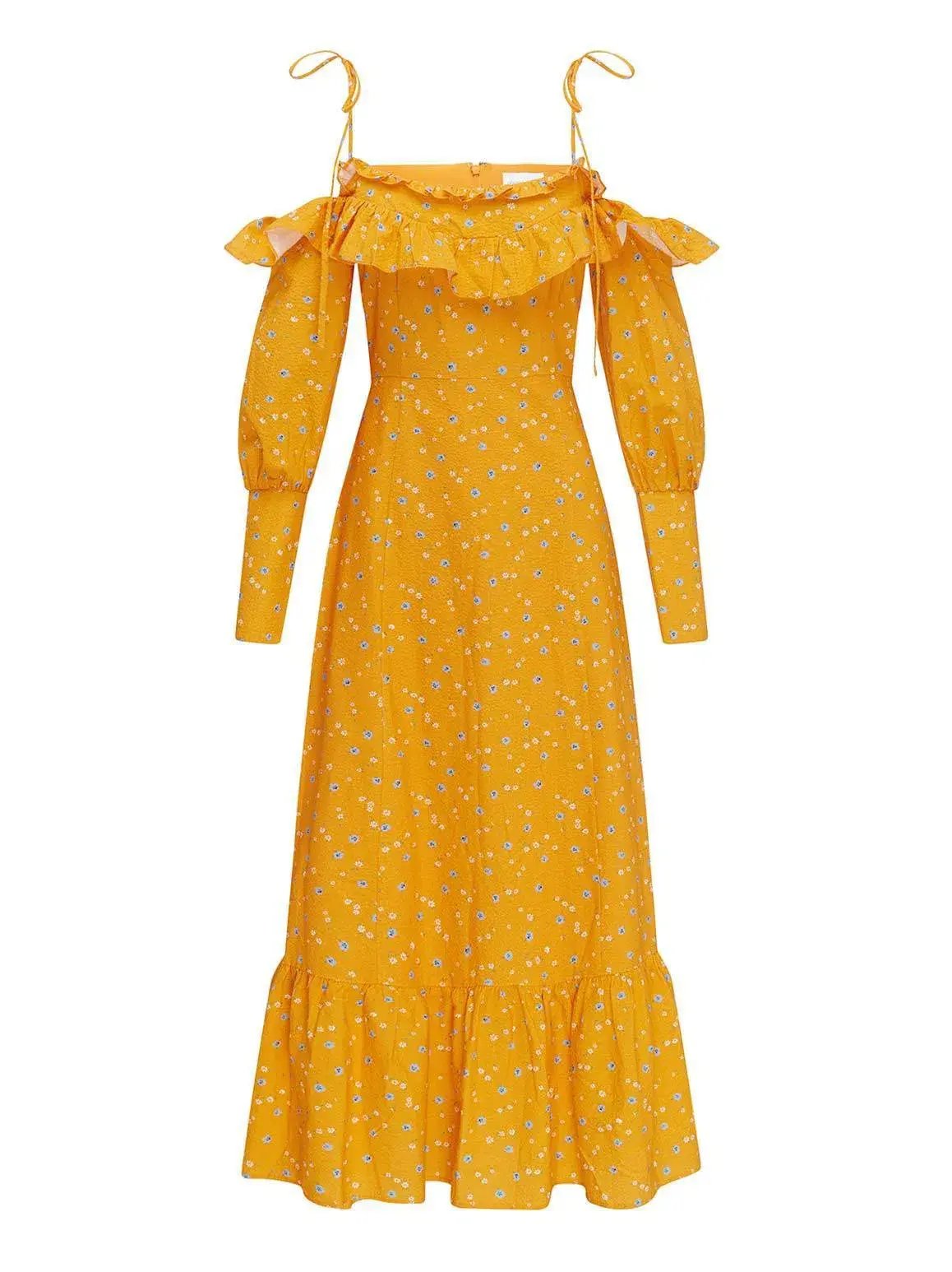 Alice McCall Limonata Midi Dress Apricot Size 6 photo 3