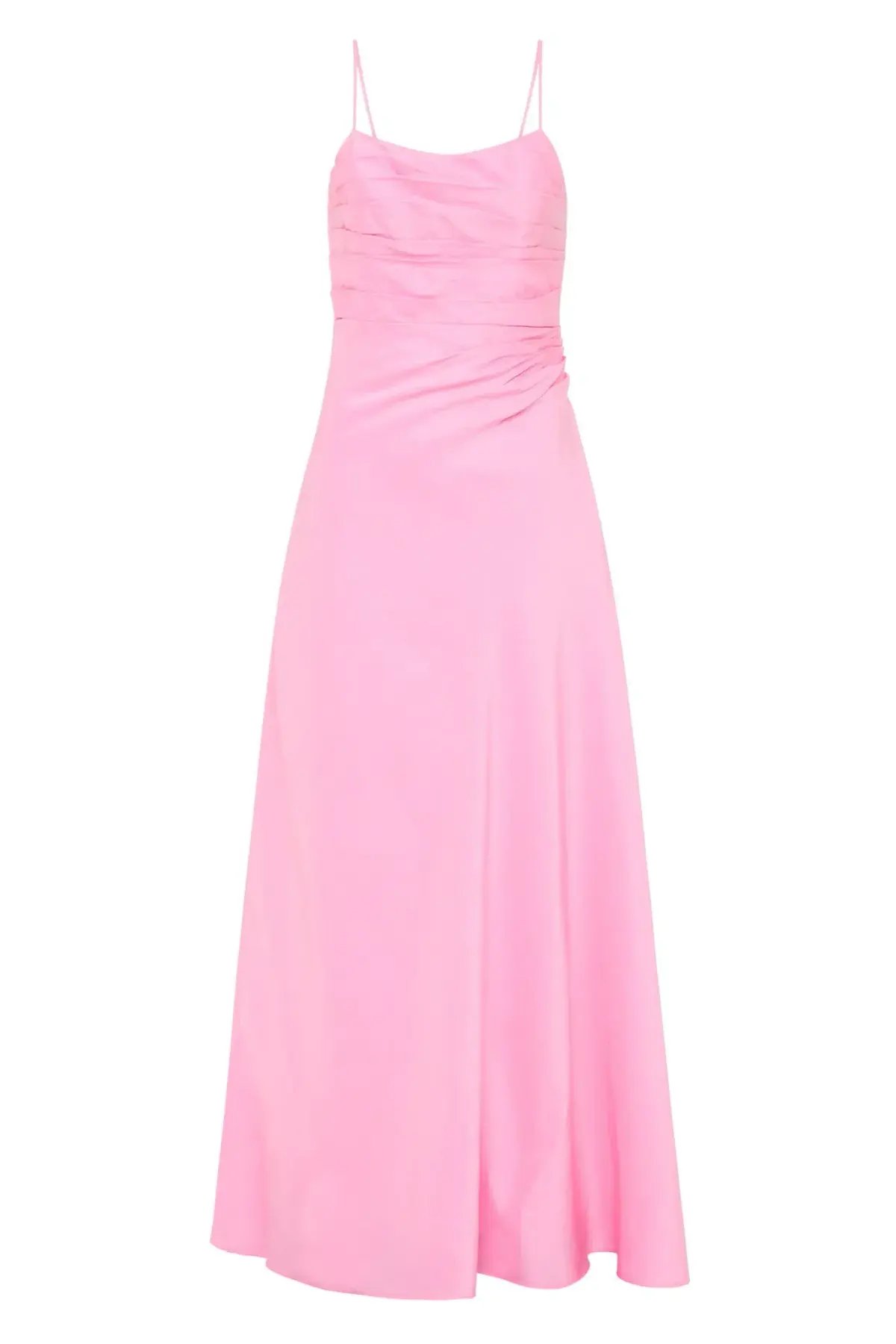 Aje Clarice Draped Maxi Dress Pink Size 6 photo 5