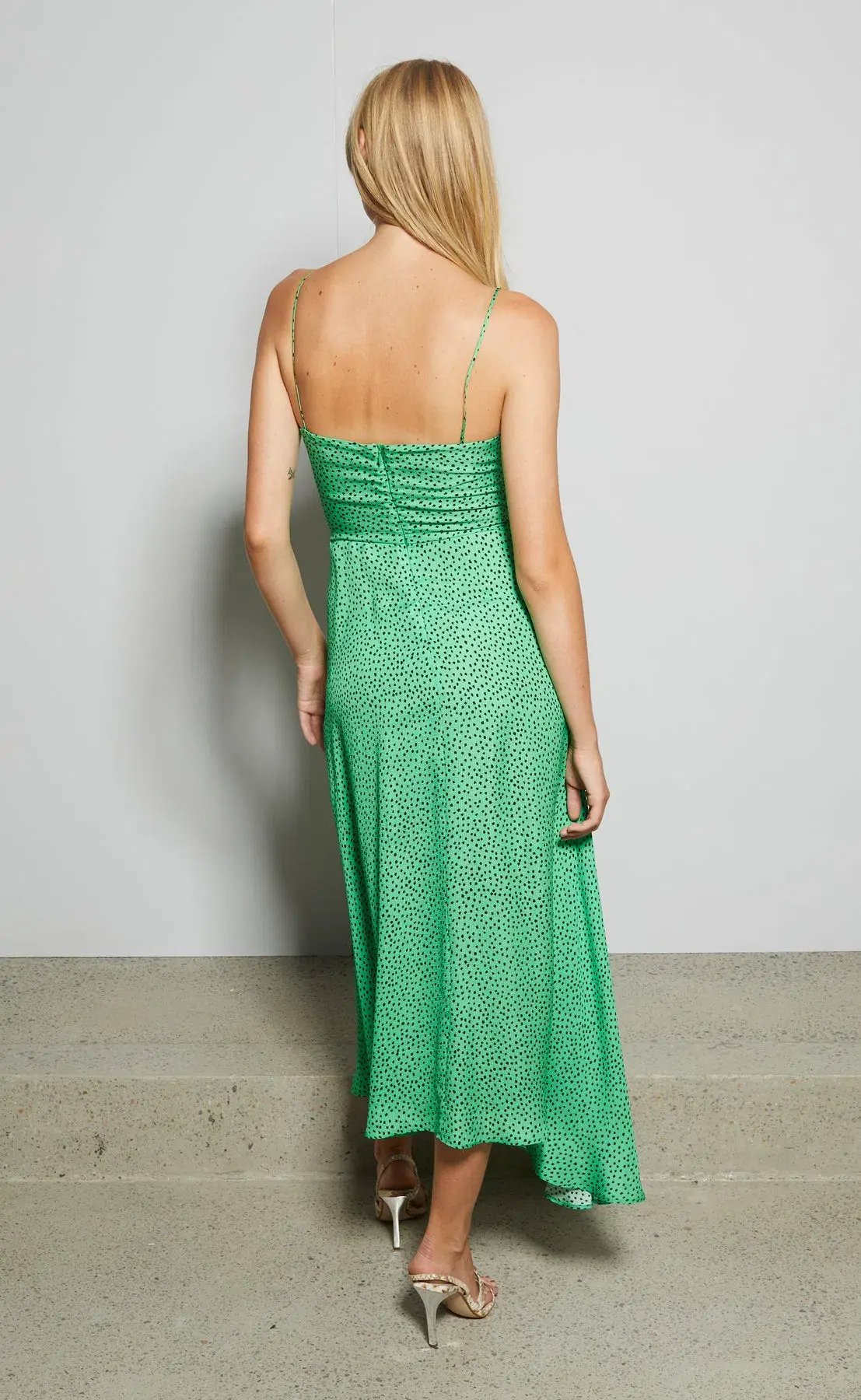 Bec & Bridge Neve Midi Dress Green Size 6 photo 2