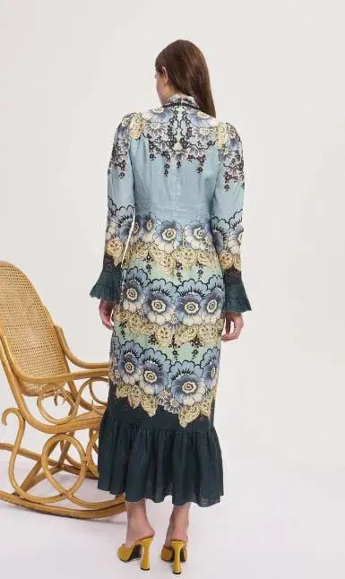 Alemais Madalena Midi Dress Size AU 12 photo 4