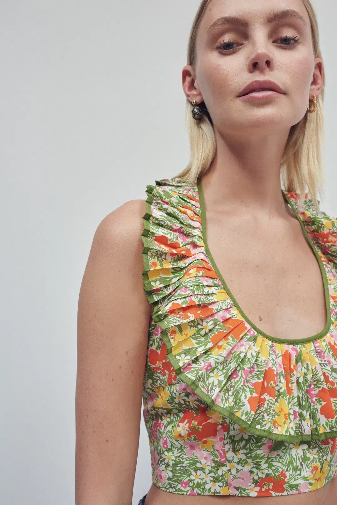 Alemais Cabana Apron Crop Top Multi Size 8 photo 4