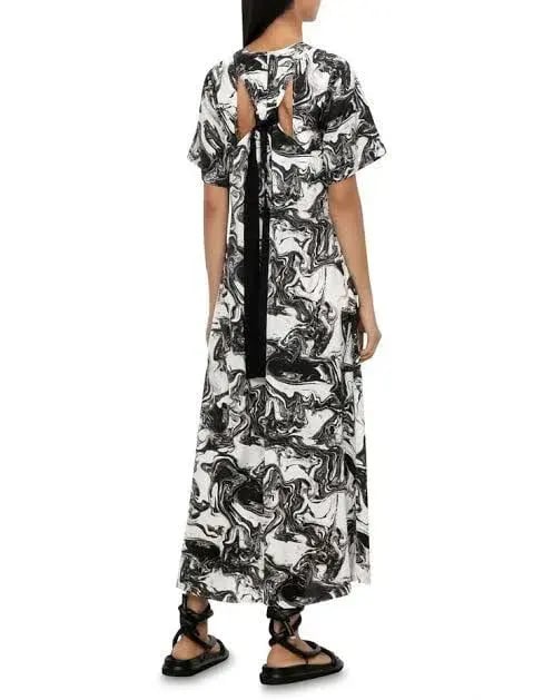 Veronika Maine Marble Midi Dress Print Size 16 photo 3