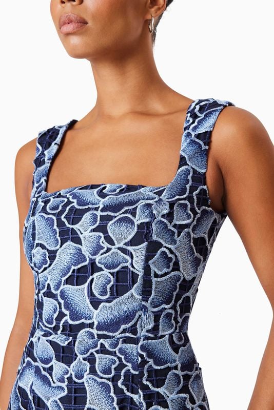 ELLIATT MILA MIDI DRESS - NAVY MULTI photo 5