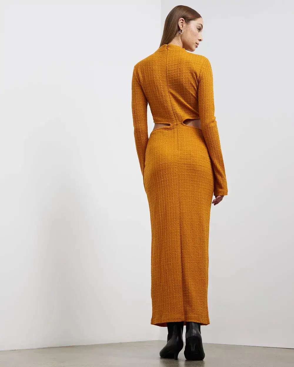 Camilla and Marc Nemesia Long Sleeve Dress Burnt Orange Size 10 photo 2