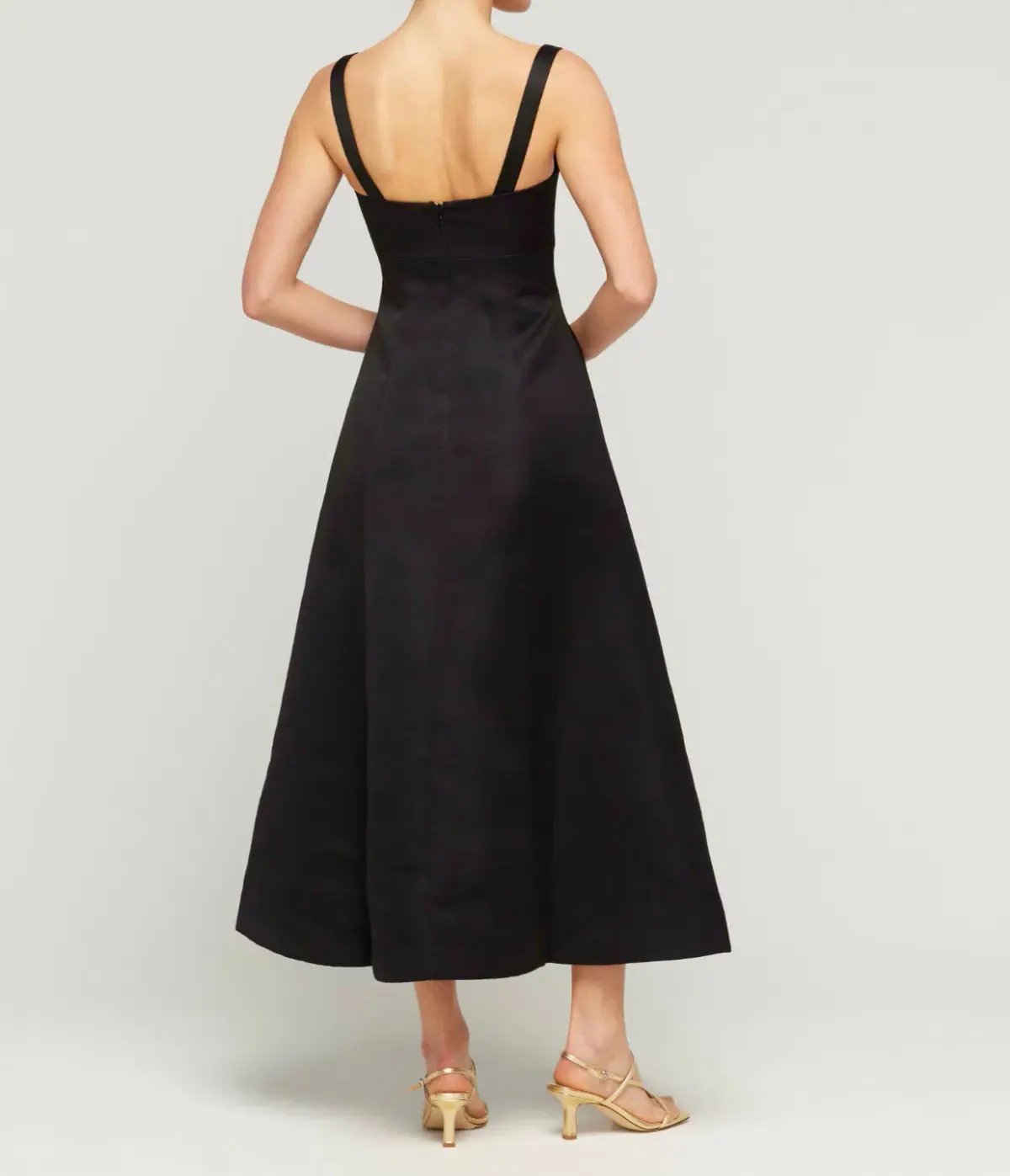 Leo Lin Odette Midi Dress Ebony Size 8 photo 3