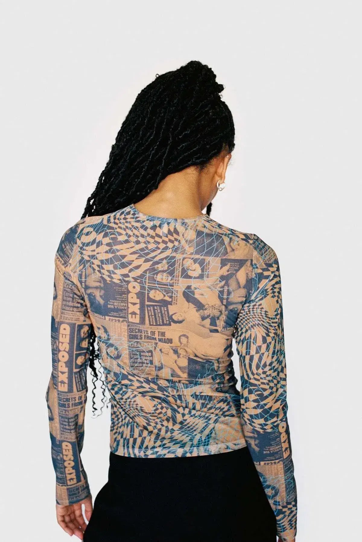 Miaou Wanted Long Sleeve Tee Print Size XS/Au 6 photo 2
