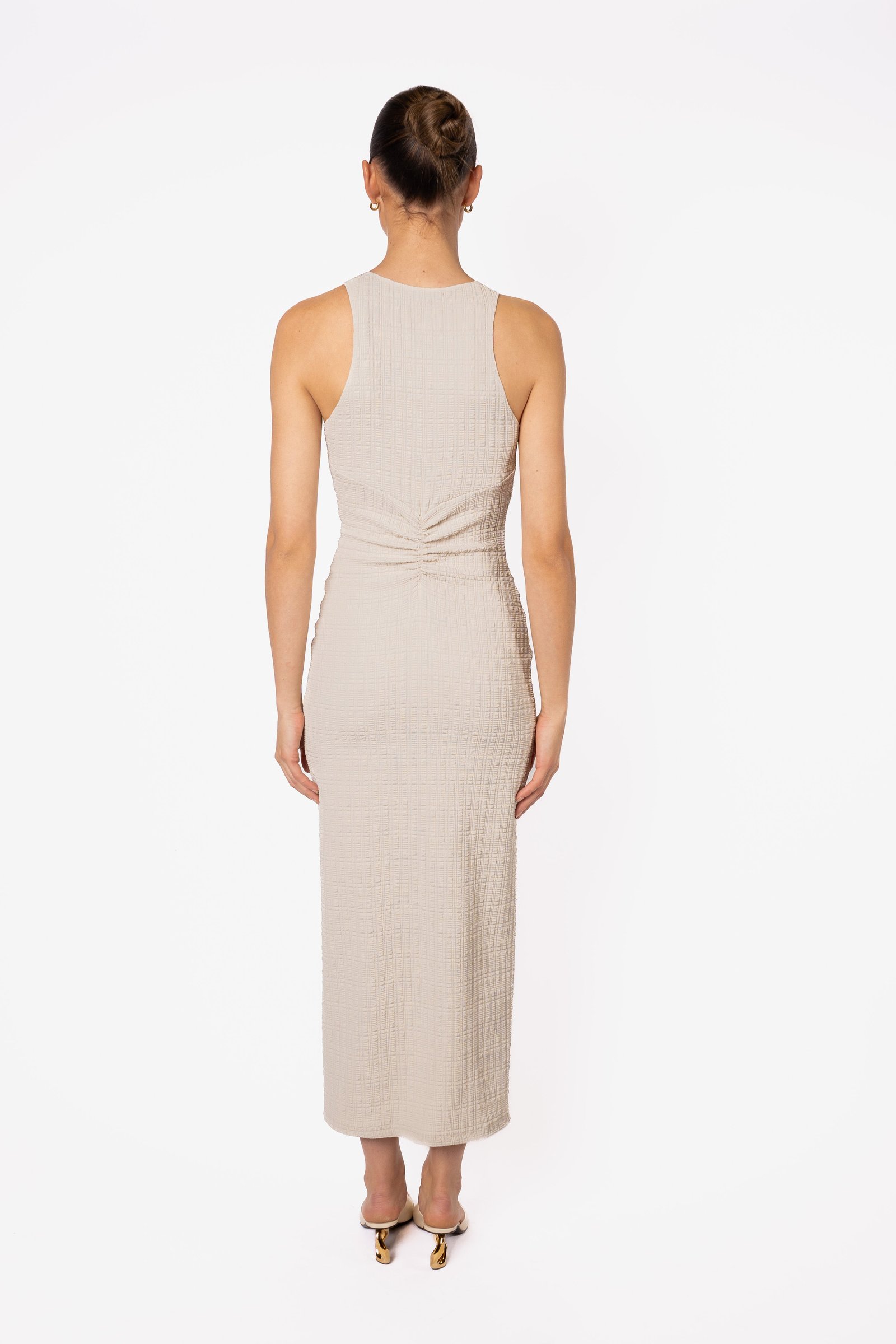 ONE FELL SWOOP AOKI TANK DRESS - WHEAT photo 7