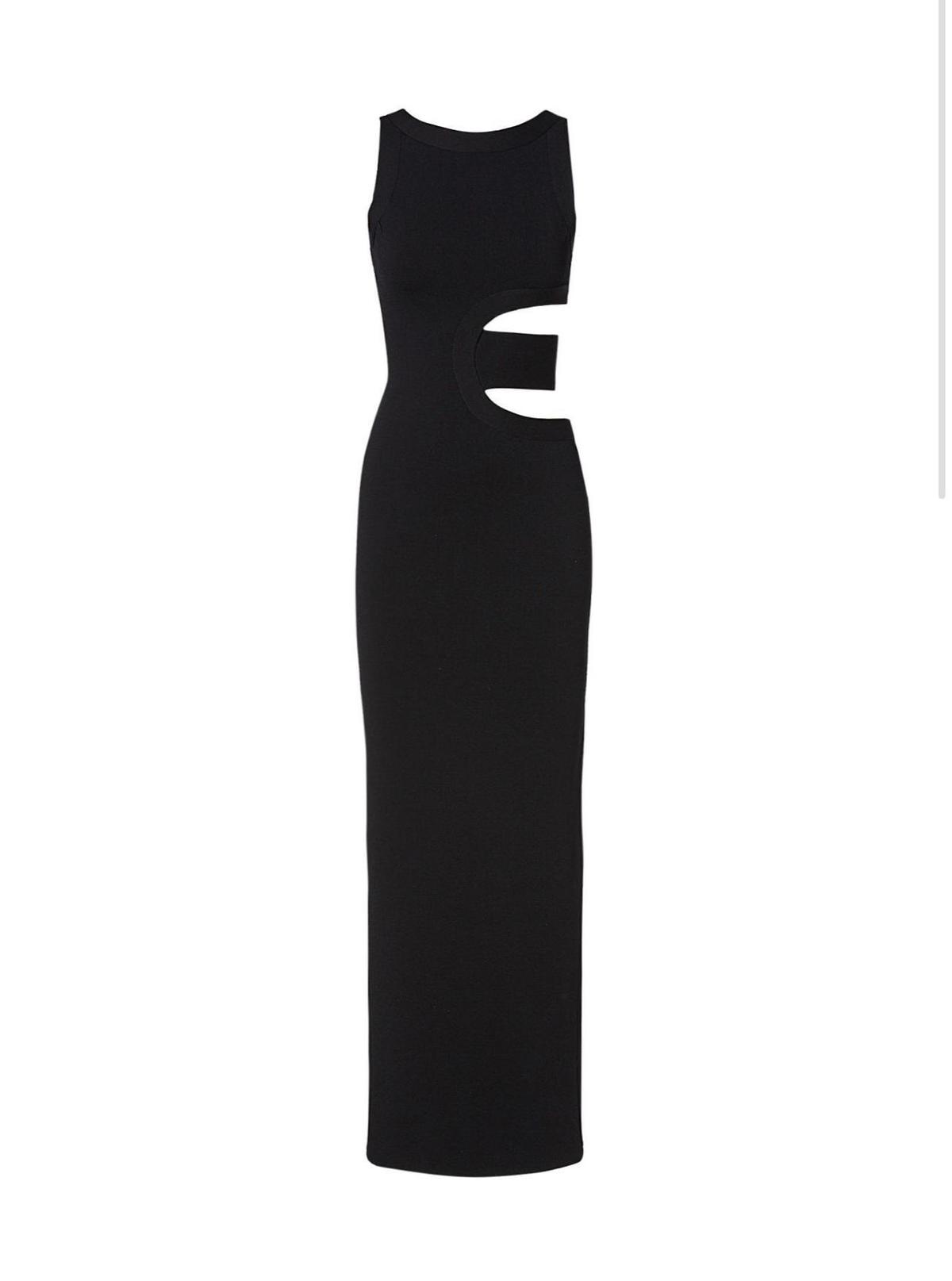 Scanlan Theodore Crepe Gown Black Size 8 photo 3