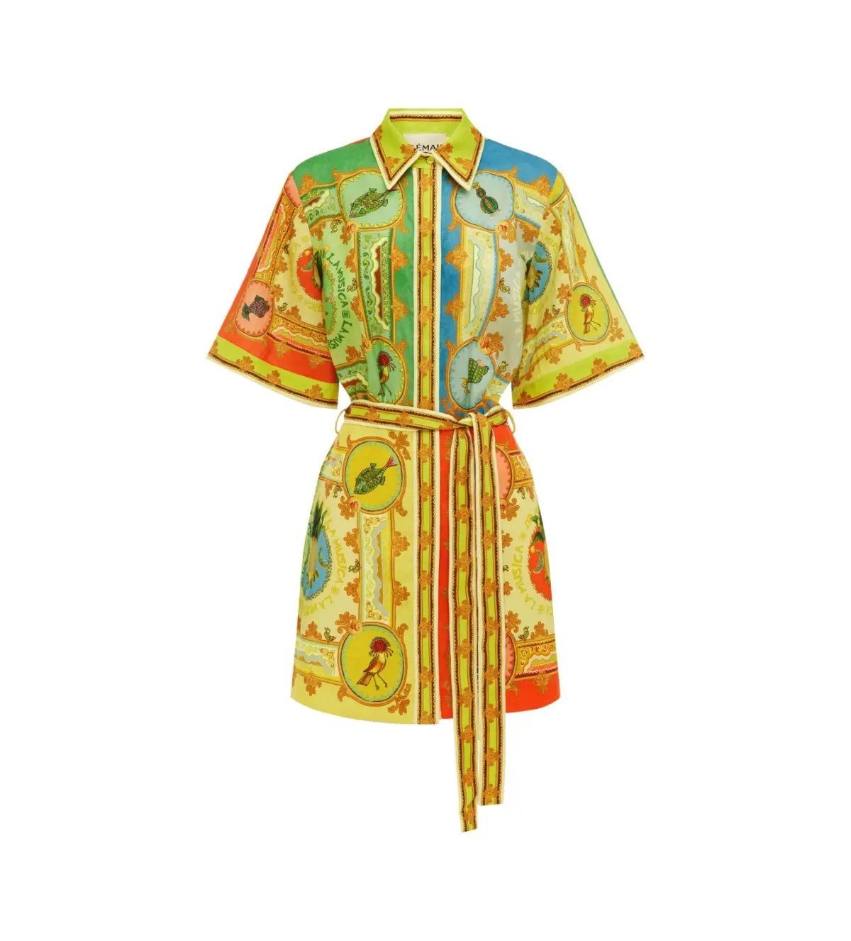 Alemais La Musica Graphic Printed Mini Dress Multi Size 10 photo 5