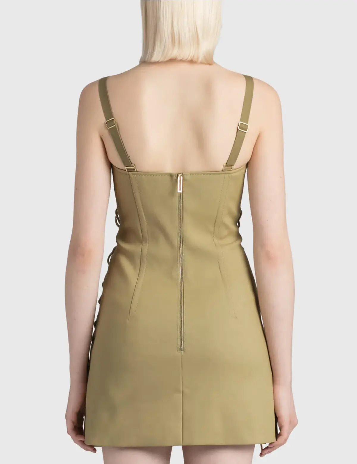 Dion Lee Laced Bonded Mini Dress Brown Size M / Size  AU 10 photo 4
