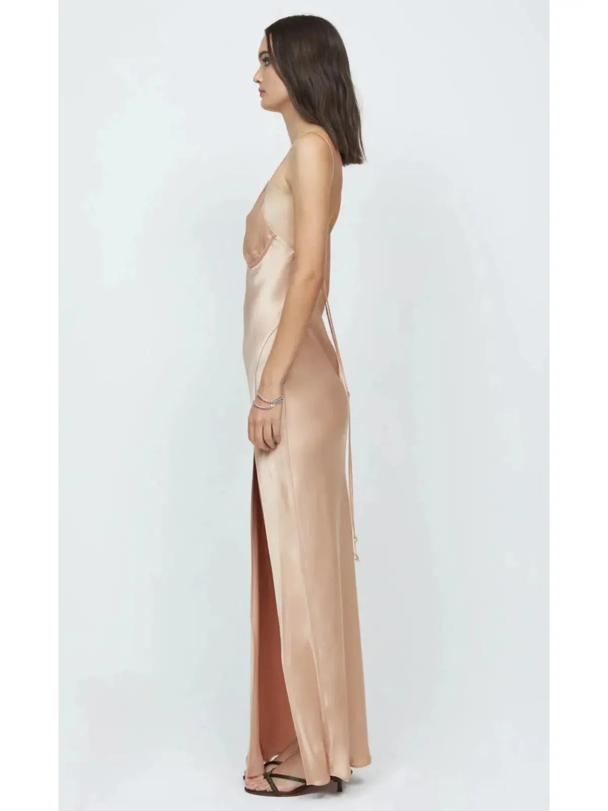 Bec & Bridge Ren Split Maxi Dress Gold Size AU 6 photo 3