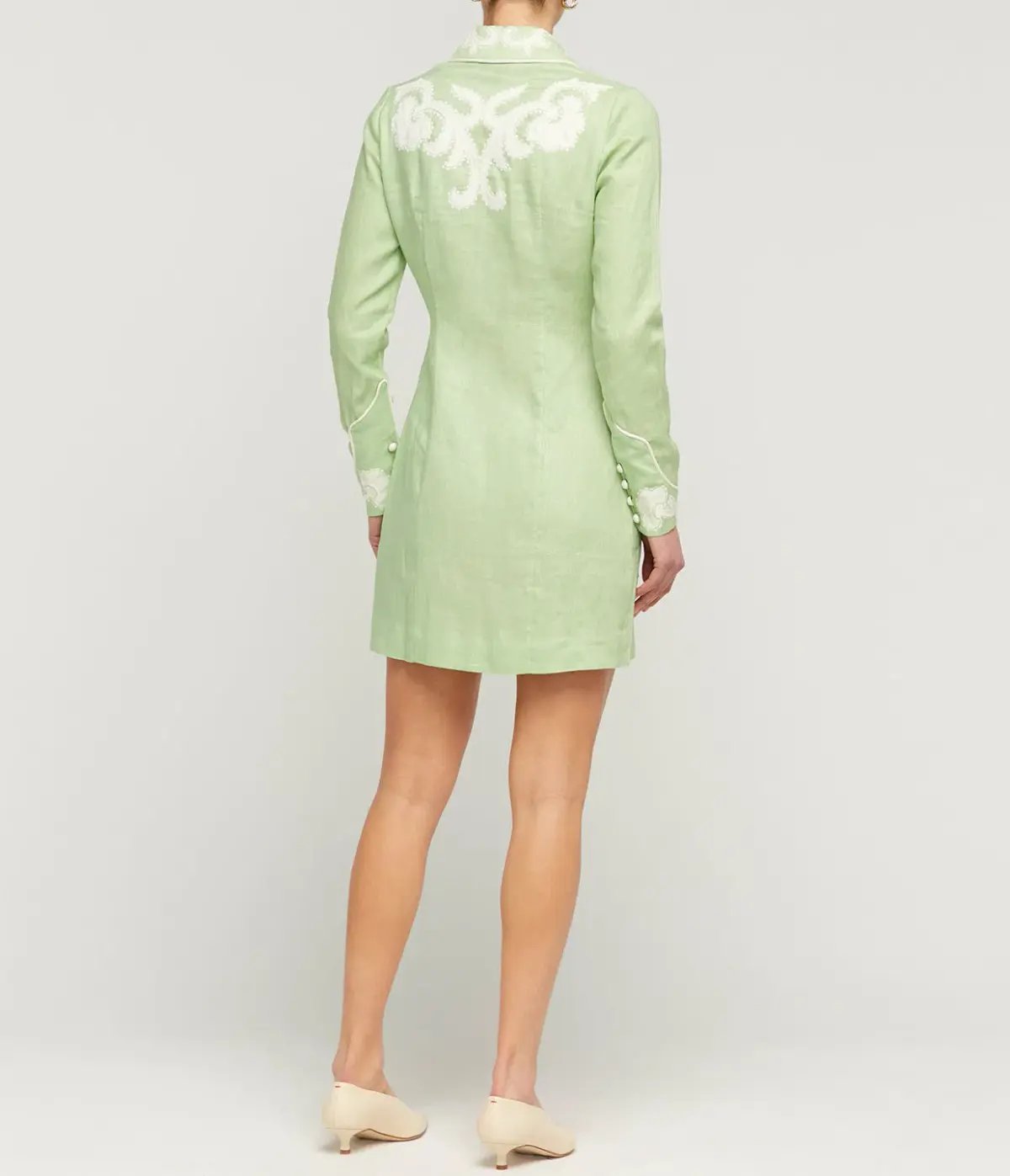 Alemais Ruby Applique Mini Dress Mint Size 8 photo 2