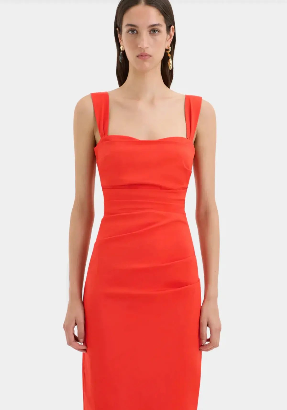 Sir The Label Dahlia Balconette Gown Tangerine Size 1/Au 8 photo 2