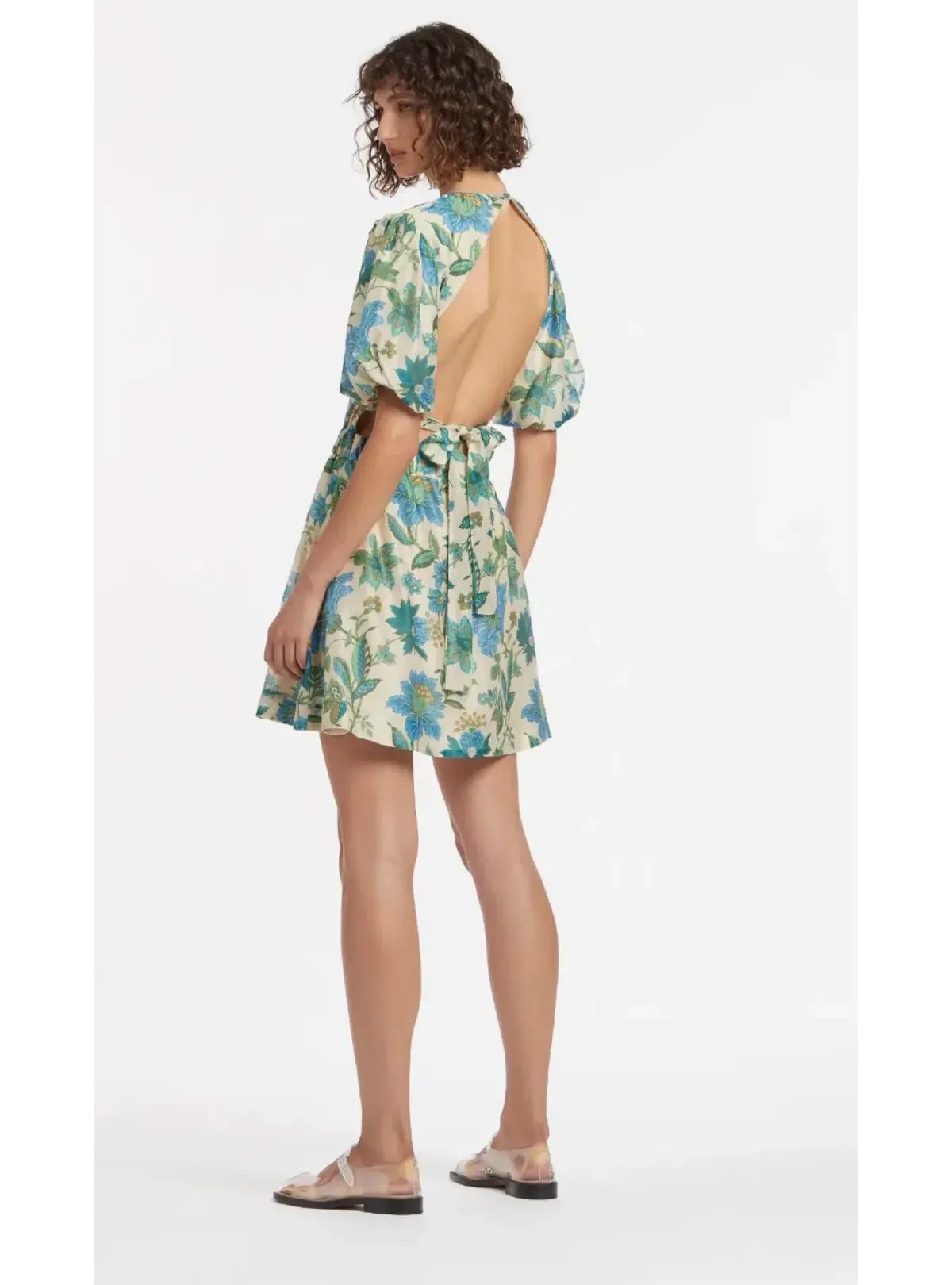 Sir the Label Celia Puff Sleeve Mini Dress Marguerite Print Size AU 8 photo 2