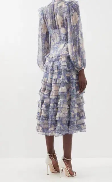 Zimmermann Scallop Cosmic Midi Blue Size 3 / AU 14 photo 2