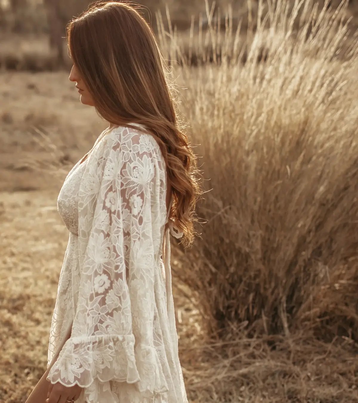 We Are Reclamation Much Love Gown Cream One Size photo 3