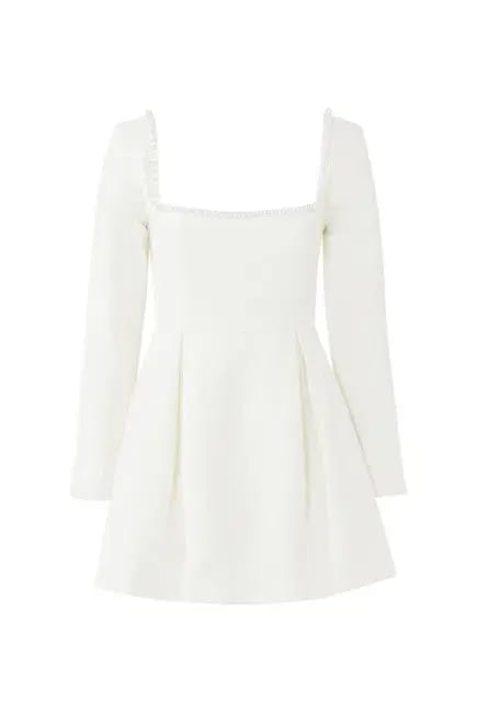 Odd Muse Pearl The Ultimate Dress Ivory White Size 10 photo 5