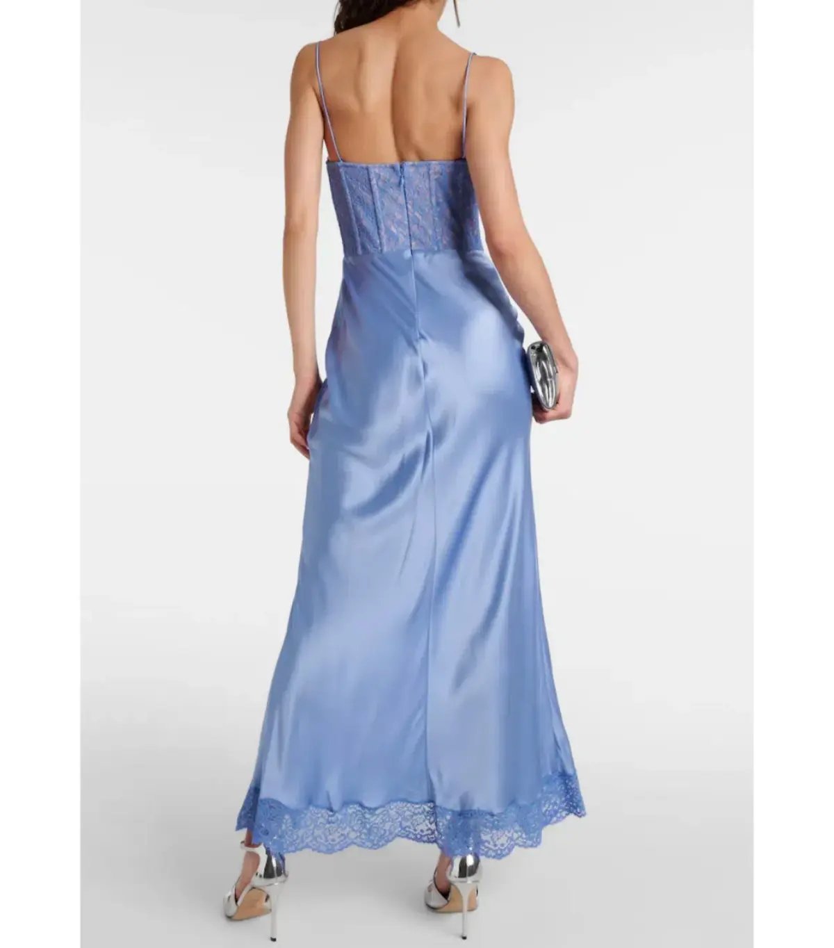 Rebecca Vallance Larisa Midi Dress Blue Size AU 10 photo 4