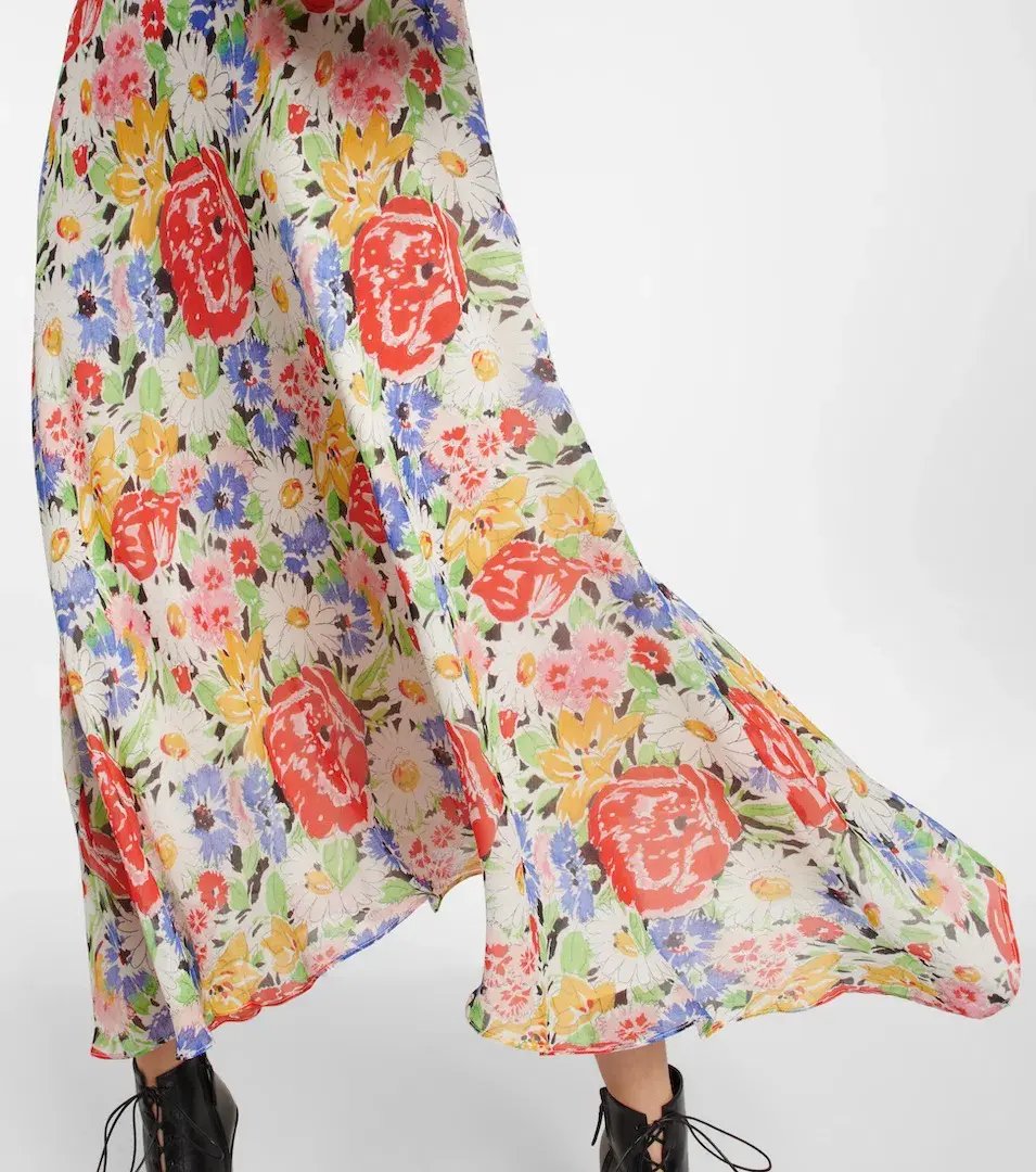 Rixo Corrine Midi Dress Floral Size AU 12 photo 4