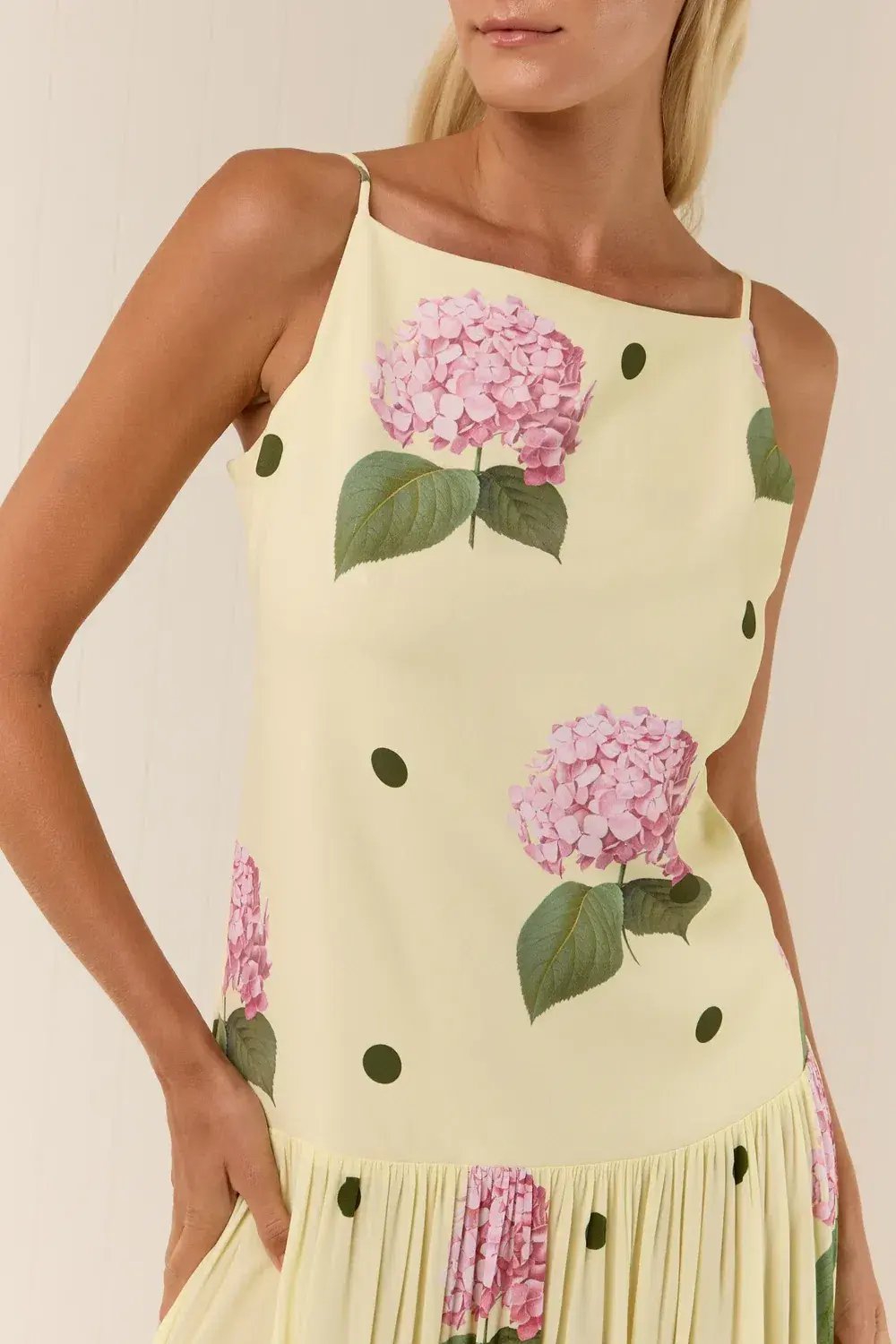 Palm Noosa Dropped Waist Bianca Dress Floral Size 8 photo 2