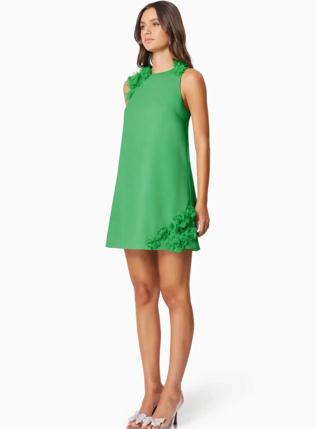 Elliatt Valeria Day Mini Dress In Green Size S / AU 8 photo 2