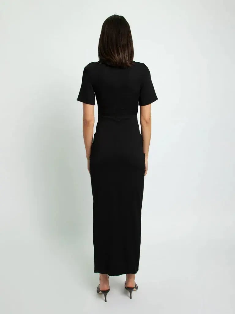 Christopher Esber Ruched Multi Panel Tee Dress Size 6 photo 4