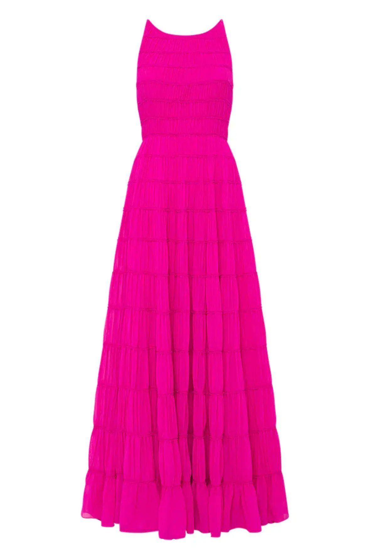 Aje Rosewood Ruched Gown Magenta Size  14 photo 3
